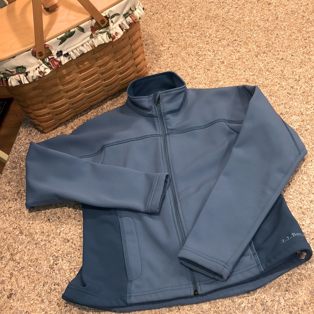 L.L. Bean Blue Jacket Women’s Small Zip Up Fleece Lined